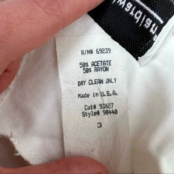 Vintage 70s Young Edwardian Lace Collar White Dress Size 3/4 - Picture 9 of 9